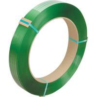 Feuillard, Polyester, 1/2" la x 3380' lo, Vert, Calibre Manuel Equipex