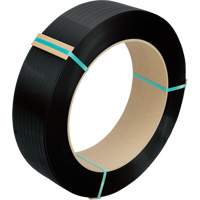 Feuillard, Polyester, 1/2" la x 5800' lo, Noir, Calibre Manuel Equipex