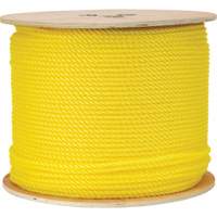 1/4" Braided Yellow Rope, Polypropylene, 1300' Equipex
