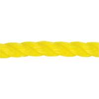 Corde jaune tress&eacute;e 1/2", Polypropyl&egrave;ne, 335' Equipex