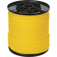 Corde torsad&eacute;e jaune &agrave; trois brins 1/4", Polypropyl&egrave;ne, 550' Equipex