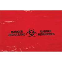 Waste Bags, Bio-Hazard, 38" L x 30" W, 2 mils Equipex