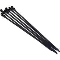 Attache-c&acirc;ble &agrave; visser, Longueur 8", R&eacute;sistance &agrave; la traction 50 lb, Noir Equipex
