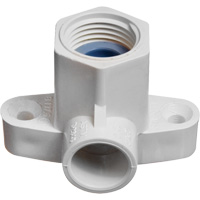 Raccord coude applique Flowguard Gold, Noeud x FPT, PVC-C, 1/2" Equipex