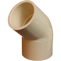 Raccord coude 45° Flowguard Gold, Standard, PVC-C, 1/2" Equipex