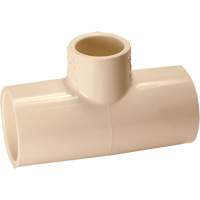 Flowguard Gold&reg; Tee Fitting, Reducing, CPVC, 3/4" x 3/4" x 1" Equipex