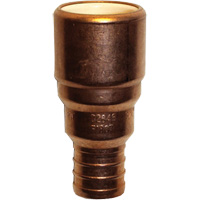 Adaptateur de tuyau, Embout femelle x PEX cannel&eacute;, 1/2" dia., Cuivre/PVC-C Equipex