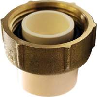 Adaptateur pour boîtier de compteur d'eau, 3/4" x 1" dia., PVC-C Equipex