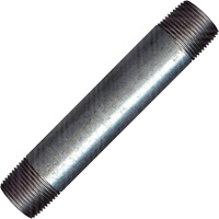 Raccord long, Galvanis&eacute;, 1/2", NPT x NPT Equipex