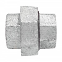 Union Pipe Fitting, 1/8", Galvanized Iron, FPT Equipex