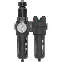 Filtre/r&eacute;gulateur + filtre coalescent drain manuel avec bol standard Modulair 400, 1/4" NPT, 150 psi, Capacit&eacute; de 9,1 oz liq. Equipex