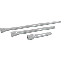 Socket Extension Set, 1/2" Drive, Chrome Finish, 3 Pcs Equipex