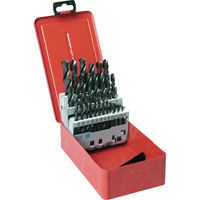 Jobber Length Drill Set, 11 Pieces, High Speed Steel Equipex