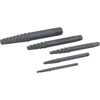 Left Hand Spiral Tapered Flute Extractor Set, 5 Pieces Equipex