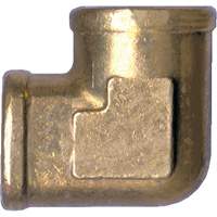 Forged 90° Elbow Pipe Fitting, FPT, Brass, 1/2" Equipex