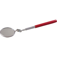 Inspection Mirror, Circular, 2-1/4" L x 2-1/4" W, Telescopic Equipex