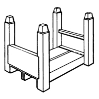 Supports empilables mobiles, 15" la x 22" p, Capacit&eacute; de 5600 lb Equipex