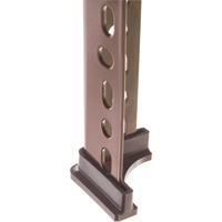 Accessoires pour corni&egrave;res perfor&eacute;es - Pied en plastique (montant simple) Equipex