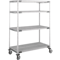 Chariot MetroMax i sur roulettes &agrave; tige, 4 tiers, 18" x 69" x 36", Capacit&eacute; 900 lb Equipex