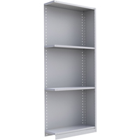 Interlok Shelving Unit, Steel, Boltless, 800 lbs. Capacity, 36" W x 88" H x 24" D Equipex
