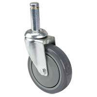 Roulette pour &eacute;tag&egrave;re en treillis chromat&eacute; Equipex