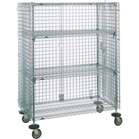 Chariots de s&eacute;curit&eacute;, Chrom&eacute;, 21-1/2" x 68-1/2 x 50-1/2", Capacit&eacute; 500 lb Equipex