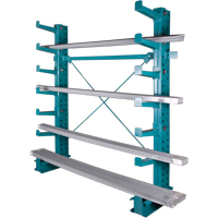 Cantilever Bar-Stock Racking - Light-Duty, Single Sided, 12" Arm, 75" H Equipex