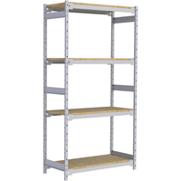 &eacute;tag&egrave;re-classeur de grande largeur, Acier, 4 Tablettes, 42" la x 18" p x 84" h Equipex