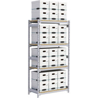 &eacute;tag&egrave;re-classeur de grande largeur, Acier, 4 Tablettes, 42" la x 18" p x 84" h Equipex