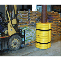 Protecteur de colonne, Ouverture int&eacute;rieure 12" x 12", 24" lo x 24" la x 42" h, Jaune Equipex