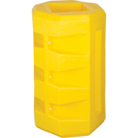 Protecteurs de colonne, Ouverture int&eacute;rieure 6-1/4" x 6-1/4", 23-1/2" lo x 23-1/2" la x 39-1/2" h, Jaune Equipex