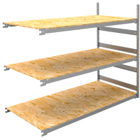 &eacute;tag&egrave;re-classeur de grande largeur, Acier, 3 Tablettes, 72" la x 32" p x 60" h, Ensemble Ajout Equipex