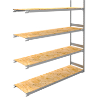 &eacute;tag&egrave;re-classeur de grande largeur, Acier, 4 Tablettes, 72" la x 18" p x 84" h, Ensemble Ajout Equipex