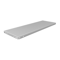 Slotted Angle Shelf, Galvanized Steel, 48" W x 12" D Equipex