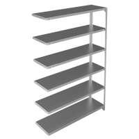 &eacute;l&eacute;ment de rayonnage, Acier galvanis&eacute;, Montant &agrave; fente, Capacit&eacute; 300 lb, 48" la x 72" h x 15" p Equipex