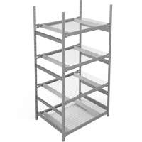 &eacute;tag&egrave;re de grande largeur, Sans boulons, Capacit&eacute; 1340 lb, 42" la x 84" h x 32" p Equipex