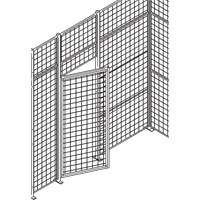 Porte basculante standard pour cloison en treillis m&eacute;tallique, 3' la x 7' h Equipex
