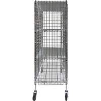 Security Cart, Chrome Plated, 60" x 69" x 24", 500 lbs. Capacity Equipex