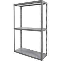 &eacute;tag&egrave;re robuste, Acier, Boulonn&eacute;, Capacit&eacute; 3000 lb, 36" la x 72" h x 24" p Equipex