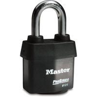 ProSeries&reg; Weather Tough&reg; Padlock, Black, Keyed Different, Laminated Steel, 2-3/8" Width Equipex