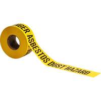 Barricade Tape, English, 3" W x 200' L, 3 mils, Black on Yellow Equipex