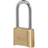 Cadenas &agrave; combinaison, Argent, Rev&ecirc;tement en laiton, Largeur de 2" Equipex