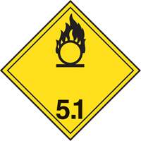 &eacute;tiquettes d'exp&eacute;dition TMD, Classe 5,1, Substances oxydantes, Papier Equipex