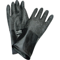 Gants r&eacute;sistants aux produits chimiques, Taille Moyen/8, 14" lo, Caoutchouc butyle, 32 mils Equipex