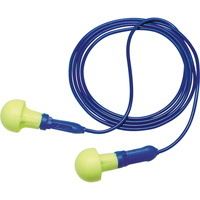Bouchons d'oreilles d&eacute;tectables E-A-R Push-ins, Avec cordon, Taille unique, Vrac - Sac en poly, NRR dB NRR 28 dB Equipex