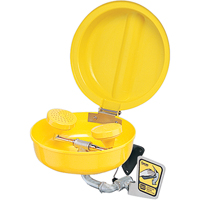 Douche oculaire/faciale avec couvercle, Installation Socle, Bol Plastique Equipex
