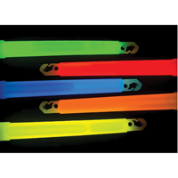 B&acirc;tons de s&eacute;curit&eacute; luminescents Cyalume 6", Rouge, Dur&eacute;e 30 min Equipex