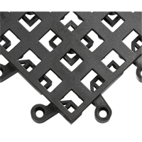 Carrelage no 560 ErgoDeck , PVC, 1-1/2' la c, 1-1/2' lo, 7/8" &eacute;paisseur, Noir Equipex