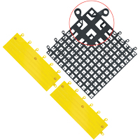 Carrelage no 560 ErgoDeck , PVC, 1-1/2' la c, 1-1/2' lo, 7/8" &eacute;paisseur, Noir Equipex