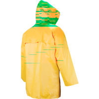 Manteau imperm&eacute;able Neo-slick r&eacute;sistant aux produits chimiques & &agrave; l'acide, Petit, Jaune, N&eacute;opr&egrave;ne Equipex